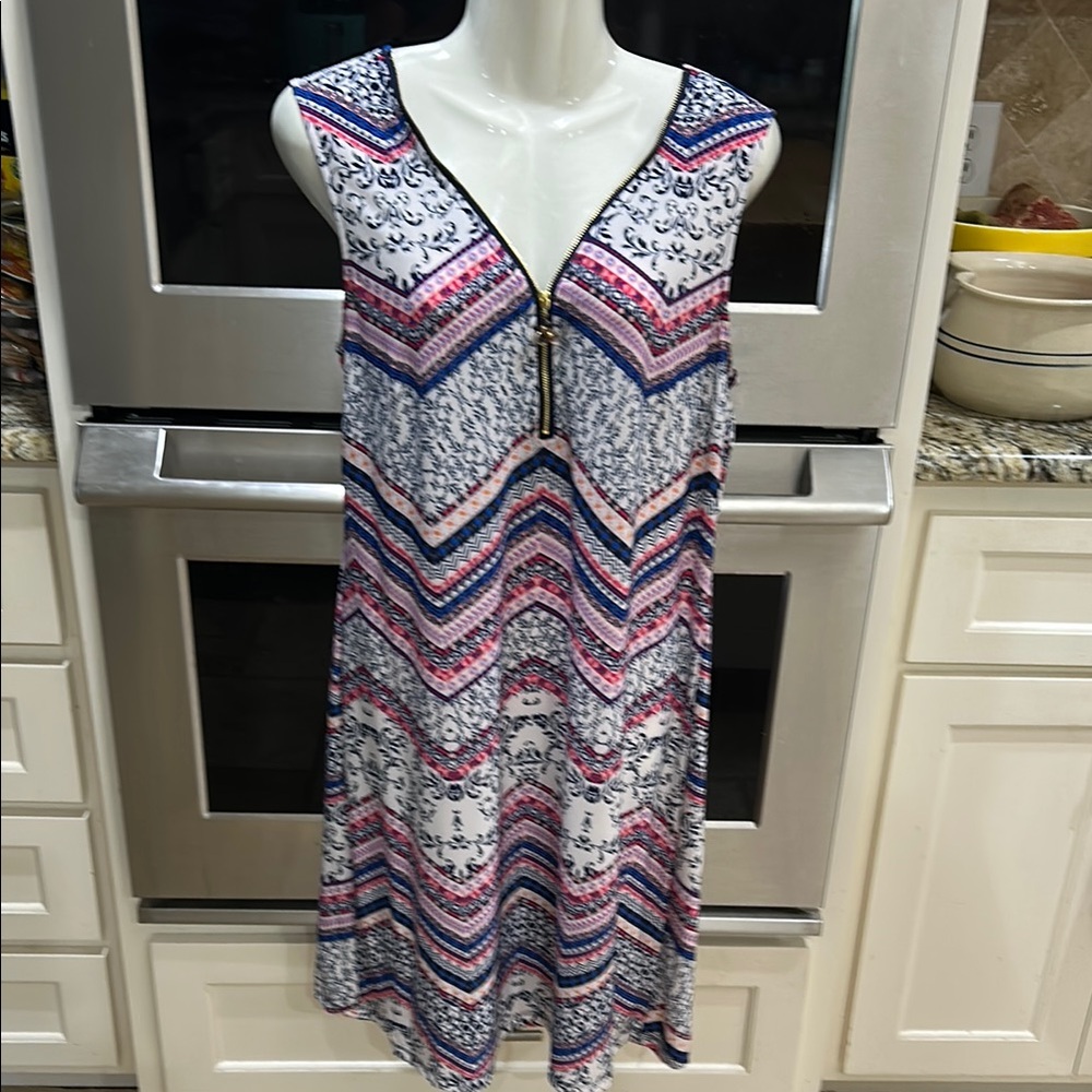Tacera Multicolor Sleeveless Dress